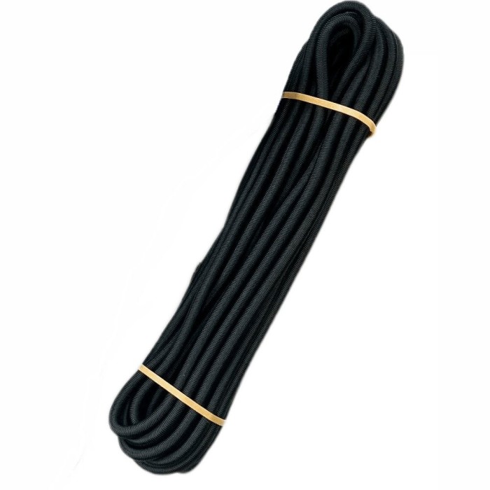 Coarda elastica 10mm, Sfoara cauciuc 10m, Cablu elastic negru