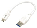 Cablu Goobay USB 3.0 USB A la USB C 0,2m Alb 5Gbps 67189