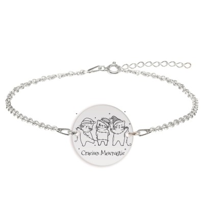 Nathan - Bratara personalizata din argint 925 - Craciun Mewnastic foto