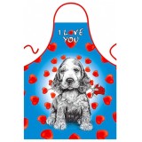 Sort amuzant, Erotica, cu imprimeu, Dog, I LOVE YOU
