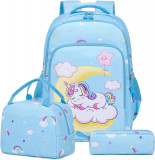 Wadalh rucsac fata unicorn scoala elementara rucsac fata Escol set sac, Oem