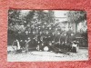 Fotografie tip carte postala, fanfara militara, perioada interbelica