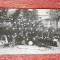 Fotografie tip carte postala, fanfara militara, perioada interbelica