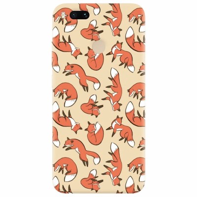Husa silicon pentru Xiaomi Mi A1, Red Foxes foto