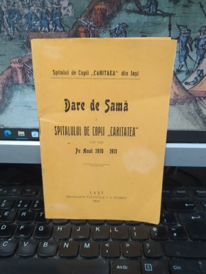 Spitalul de copii Caritatea din Iași, Darea de Samă a spitalului de copii Caritatea din Iași pe anul 1910-1911, Iași 1911, 013 foto