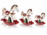 Cumpara ieftin Set 3 figurine Caluti balansoar ceramica 15x4x14 cm, 11.5x3x11.5 cm, 9x2.5x8.5 cm