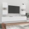 vidaXL Set dulap TV, 6 piese, alb, lemn prelucrat