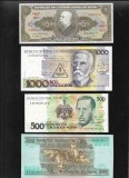 Set Lot 8 bancnote Brazilia cruzeiro cruzados cruzados novos aunc - unc, America Centrala si de Sud