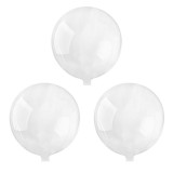 Set 5 baloane bobo flexibile din poliuretan termoplastic Crisalida, diametru 24 cm, Transparent