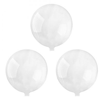 Set 5 baloane bobo flexibile din poliuretan termoplastic Crisalida, diametru 17,5 cm, Transparent foto
