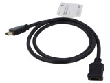 Cablu HDMI 2.1 Goobay 1m negru, dublu ecranat, High Speed cu Ethernet, HDCP 2.2, suport 8K, 4K, HDR