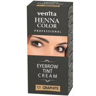 Vopsea de sprancene Crema Henna, Graphite, 1.1, Venita, 15ml foto