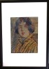 Panteli Stanciu -Portret de fată, Portrete, Carbune, Impresionism, ART