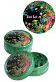 Grinder metalic Black Leaf Mushroom, 2 parti, O50mm