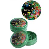 Grinder metalic Black Leaf Mushroom, 2 parti, O50mm