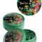 Grinder metalic Black Leaf Mushroom, 2 parti, O50mm