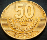 Cumpara ieftin Moneda exotica 50 COLONES - COSTA RICA, anul 1999 * cod 4853, America Centrala si de Sud