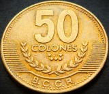 Cumpara ieftin Moneda exotica 50 COLONES - COSTA RICA, anul 1999 * cod 4853, America Centrala si de Sud