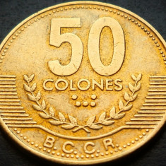 Moneda exotica 50 COLONES - COSTA RICA, anul 1999 * cod 4853