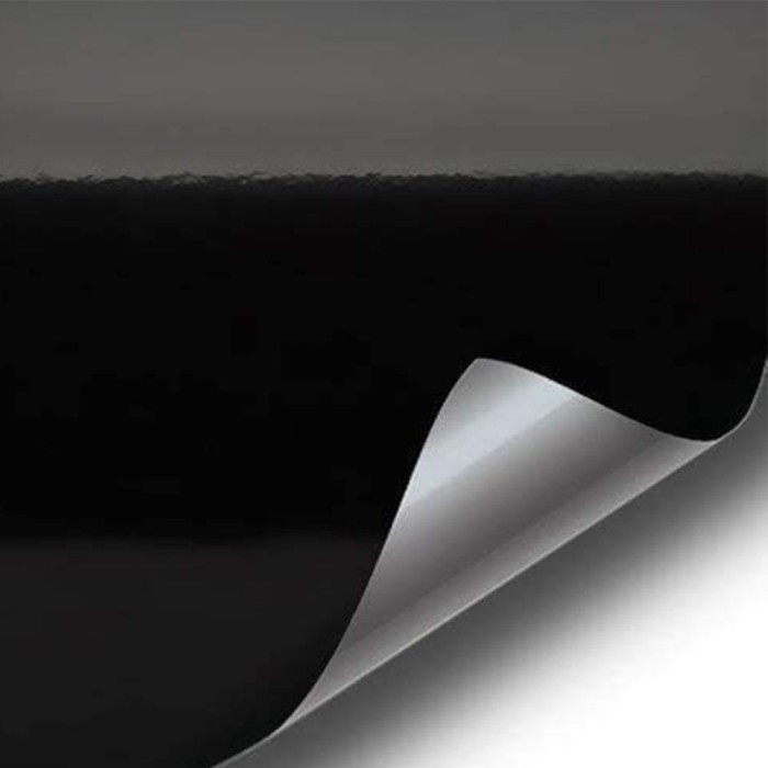 Folie auto colantare negru lucios, bubble free, termoplastic&Auml;, 3.0m x 1.52m, exterior/interior, rezistent&Auml; uv &amp; ap&Auml;