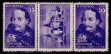 Romania 1956, LP 419 a, 500 ani Ioan de Hunedoara, triptic cu vinieta, MNH!