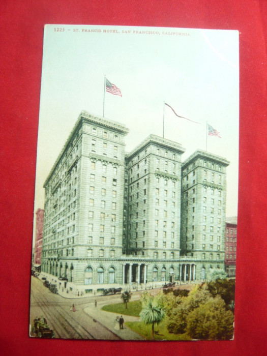 Ilustrata color SUA inc.sec.XX - St.Francisc Hotel- San Francisco California