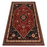 Covor de l&acirc;nă KASHQAI 4364 301 oriental, cadru vin roșu / negru, 160x240 cm