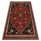 Covor de l&acirc;nă KASHQAI 4364 301 oriental, cadru vin roșu / negru, 67x130 cm