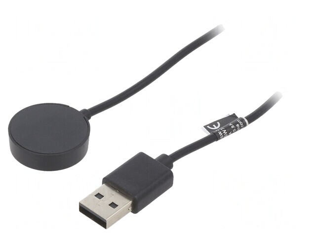 Cablu &Icirc;ncărcare Smartwatch 1m Negru 1A