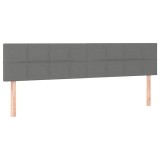 Cumpara ieftin Tablii de pat, gri inchis, 180x5x78/88 cm, textil
