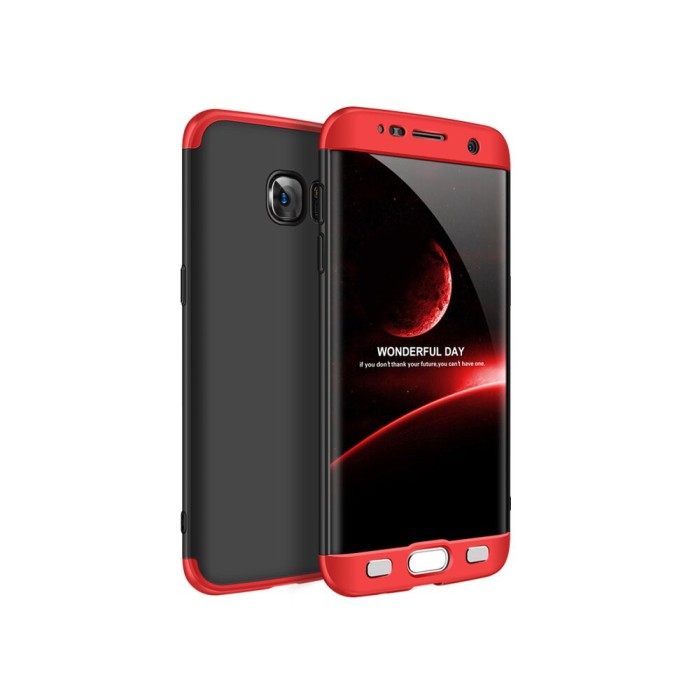 Husa Samsung Galaxy S7 Edge GKK 360 Negru/Rosu