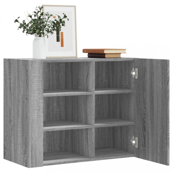 vidaXL Dulap de perete, gri sonoma, 75x35x60 cm, lemn compozit 848428