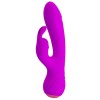 Vibrator Rabbit Broderick, Violet, 18 cm, Pretty Love