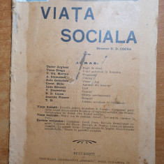 revista viata sociala februarie 1910- anul 1,nr. 1 -tudor arghezi,gala galaction
