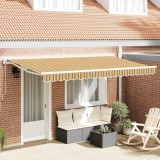 vidaXL Cortina Retractabilă Dungă Multicolor 400x200 cm țesătură