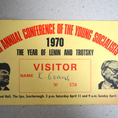 10th Annual Conference of the Young Socialists 1970