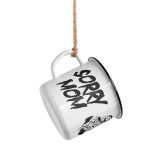 Cana Email SORRY MOM, 400ml, Editie Limitata, Alb/Negru, Colectie, Cadou