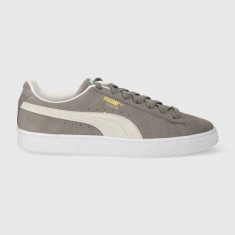 Puma sneakers din piele întoarsă Suede Classic XXI culoarea gri 374915.07 374915