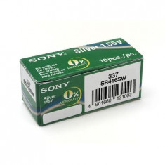 Baterii Sony 337 SR416SW 1.55V 10 bucati / cutie foto