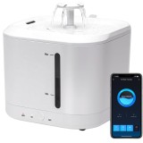 Dispenser Apa Automat, Smart WI-FI, 2,5 L, Pentru Pisici si Caini, Ultra-Silentios, Alarma Lipsa Apa, Alb