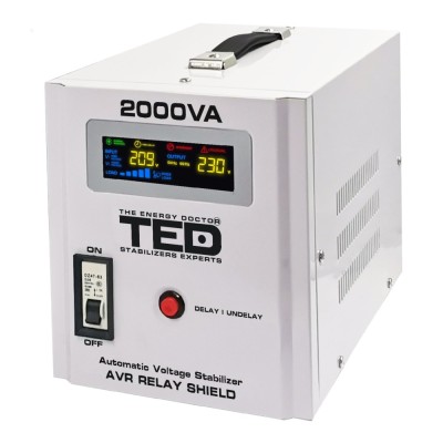 Stabilizator tensiune 2kVA 1200W relee TED foto