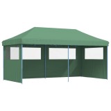Cumpara ieftin Cort pliabil pentru petreceri cu 3 pereti laterali, verde