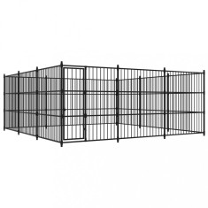 vidaXL Padoc de exterior pentru c&amp;acirc;ini, 450x450x185 cm foto