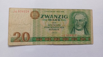 Germania DDR-20 Mark 1975 foto