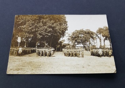 Paradă Militară, Parma Amintire Regiment ,Carte Poștală Veche Italiană 1927 , Piesă de Colecție Rară! foto