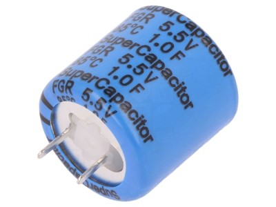 Condensator supercondensator 1F 5.5V THT foto