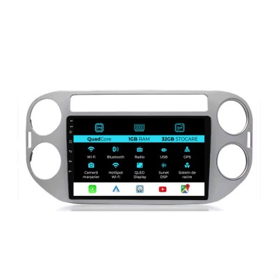 Navigatie Dedicata Volkswagen Tiguan (2006-2016), 9Inch, 1Gb Ram, 32Gb Stocare, Carplay foto