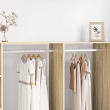 vidaXL Șină pentru dressing 2 pcs Argintiu 764 x 15 x 29 mm 864895