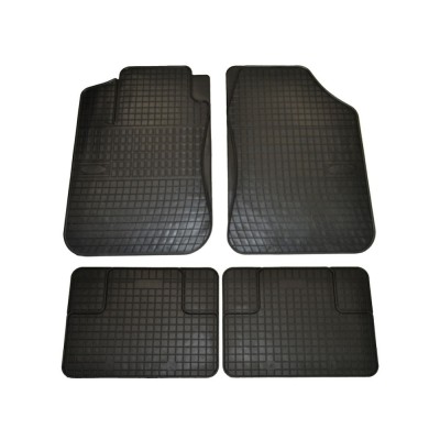 Set covorase auto din cauciuc Mat 2 Universale culoare Negru, presuri BestAutoVest, 4 buc. foto