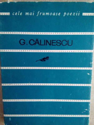 G. Calinescu - Poezii (1966) foto